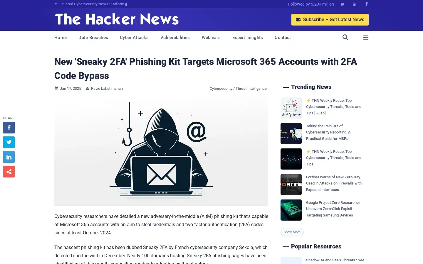 New Phishing Kit Targets Microsoft 365 Accounts