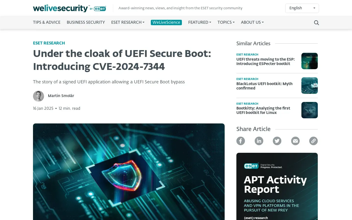 New UEFI Vulnerability CVE-2024-7344 Discovered